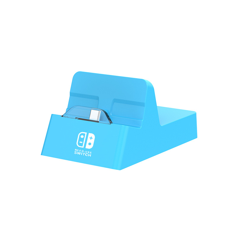蓝色底座三三合一兼容SWITCH任天堂游戏机配线HUB拓展坞USB3.1 TYPE C扩展坞