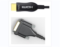 专业级HDMI TO DVI 接口光纤线高质量传输光缆高清视频线HDMI转DVI