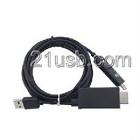 HDMI AM TO MICRO 5P+11P+USB MHL CABLE