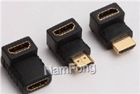 HDMI 19PIN AM TO HDMI 19PIN AF  90度 转换头