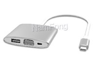 USB3.1cabel,USB C type,USB 3.1 C to USB 2.0+VGA+USB C adapter，PD 8K视频线，游戏机8K大屏幕